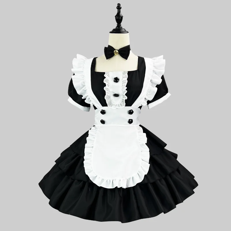 Japanese Anime Cosplay Costume High Quality Black White Maid Outfit Apron Dress Plus Size Women Sexy Lingerie Stage Uniform New
Japanese Anime Cosplay Costume High Quality Black White Maid Outfit Apron Dress Plus Size Women Sexy Lingerie Stage Uniform New