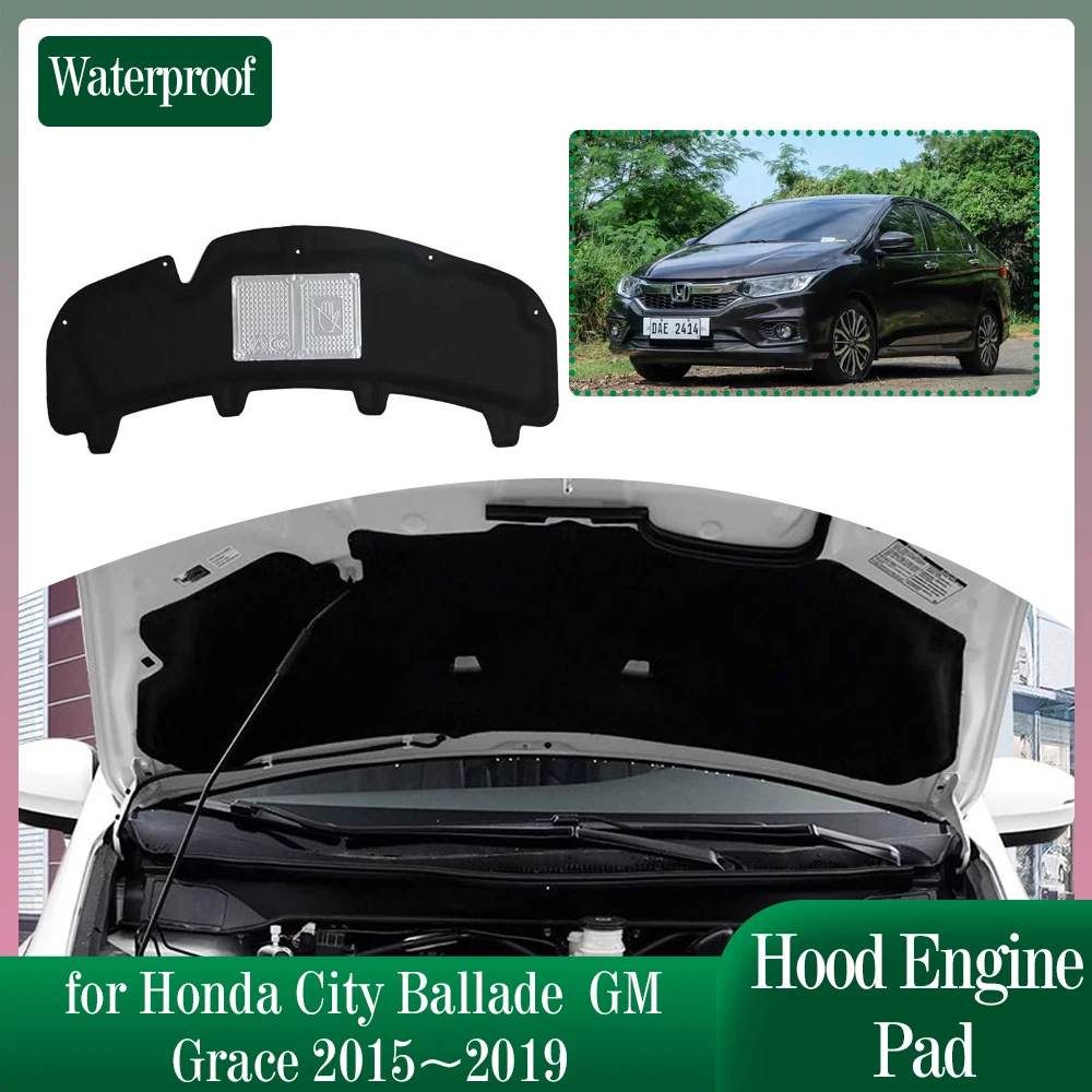 Car Hood Engine Insulation for Honda City Ballade GM Grace 2015~2019 Soundproof Heat Cotton Pad Liner Under the Cover Accessorie
Car Hood Engine Insulation for Honda City Ballade GM Grace 2015~2019 Soundproof Heat Cotton Pad Liner Under the Cover Accessorie