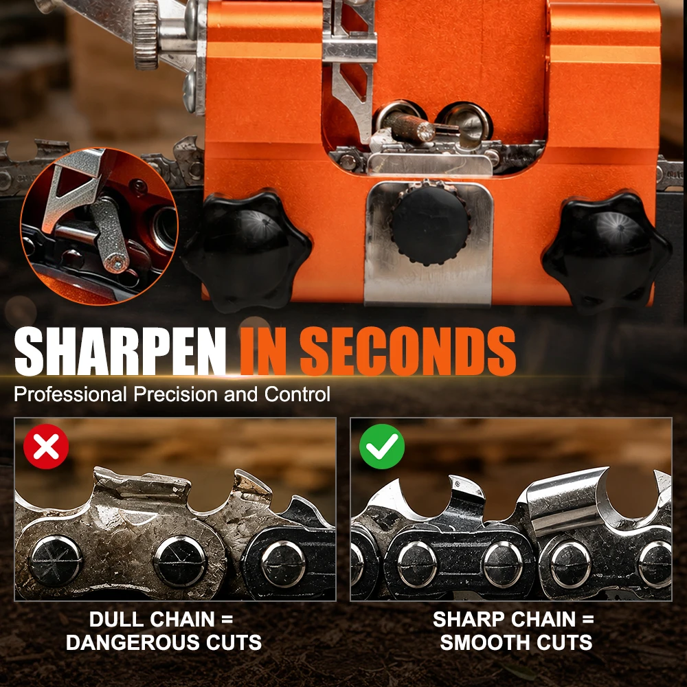 Portable Hand Chain Grinder Chain Clamp Sharpening Tool Quick Grinding For Chainsaw Chains Ideal Handheld Maintenance Equipment
Portable Hand Chain Grinder Chain Clamp Sharpening Tool Quick Grinding For Chainsaw Chains Ideal Handheld Maintenance Equipment