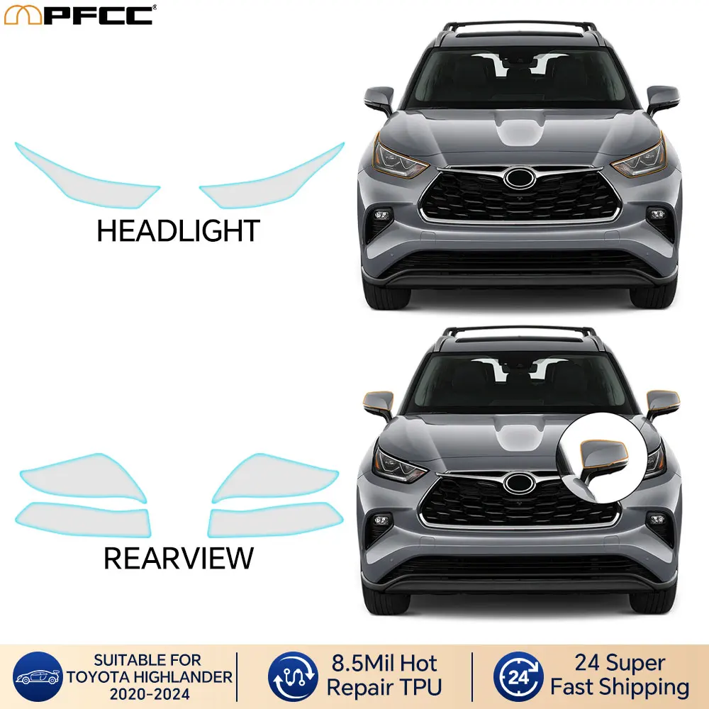 For Toyota Grand Highlander 2024 Headlight Rearview Mirror B C Pillar Sticker PPF Paint Clear PreCut TPU Car Protection Film
For Toyota Grand Highlander 2024 Headlight Rearview Mirror B C Pillar Sticker PPF Paint Clear PreCut TPU Car Protection Film
