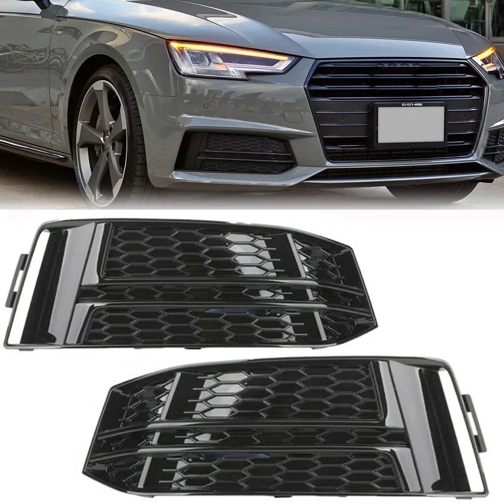 For Audi A4 B9 S-LINE 2016 2017 2018 1 Pair Car Gloss Black Honeycomb Front Bumper Fog Light Grille Lower Grill Bezel Cover
For Audi A4 B9 S-LINE 2016 2017 2018 1 Pair Car Gloss Black Honeycomb Front Bumper Fog Light Grille Lower Grill Bezel Cover