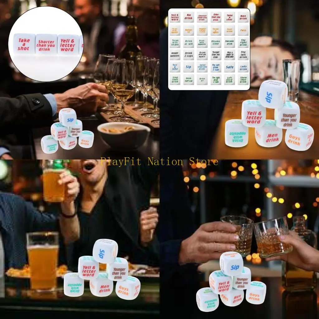 242f 6pcs 25 мм для взрослых, играющих в пьющие винные кубики игры Dices Dices Dices
242f 6pcs 25 мм для взрослых, играющих в пьющие винные кубики игры Dices Dices Dices