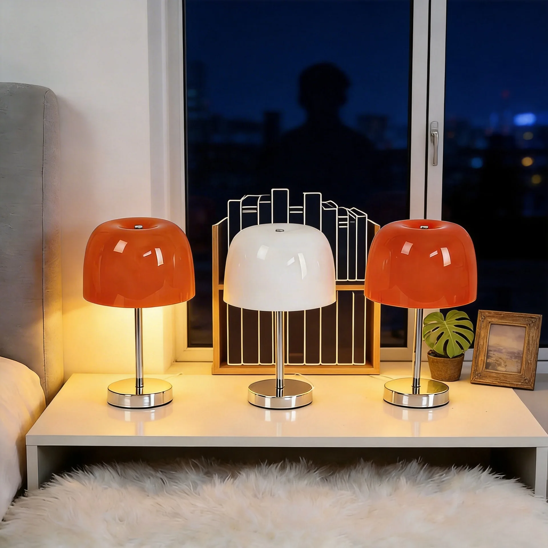 Retro Mushroom Glass Table Lamp, Bauhaus Ins Warm Night Light, USB Decorative Desk Lamp for Bedroom Bedside Guesthouse
Retro Mushroom Glass Table Lamp, Bauhaus Ins Warm Night Light, USB Decorative Desk Lamp for Bedroom Bedside Guesthouse