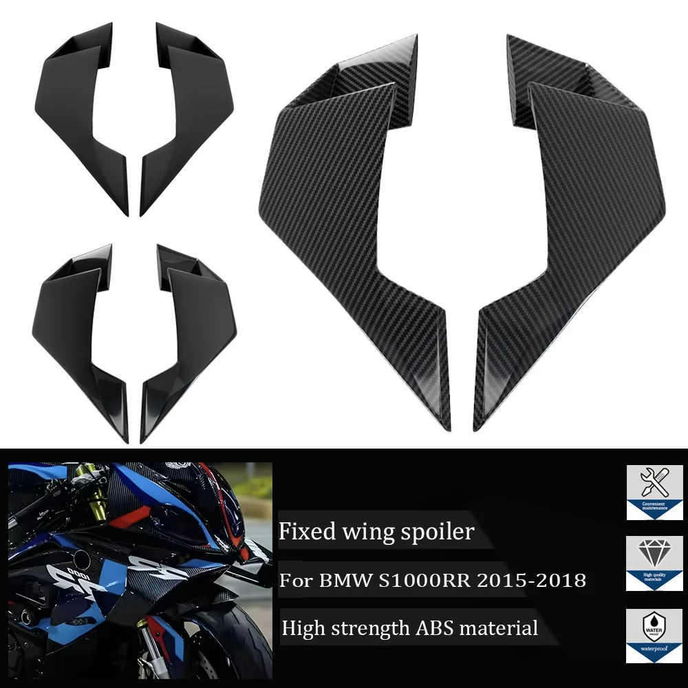 For BMW S1000RR S1000 RR 2015-2018 ABS New Motorcycle Front Aerodynamic Wing Fixed Wing Spoiler Aileron
For BMW S1000RR S1000 RR 2015-2018 ABS New Motorcycle Front Aerodynamic Wing Fixed Wing Spoiler Aileron
