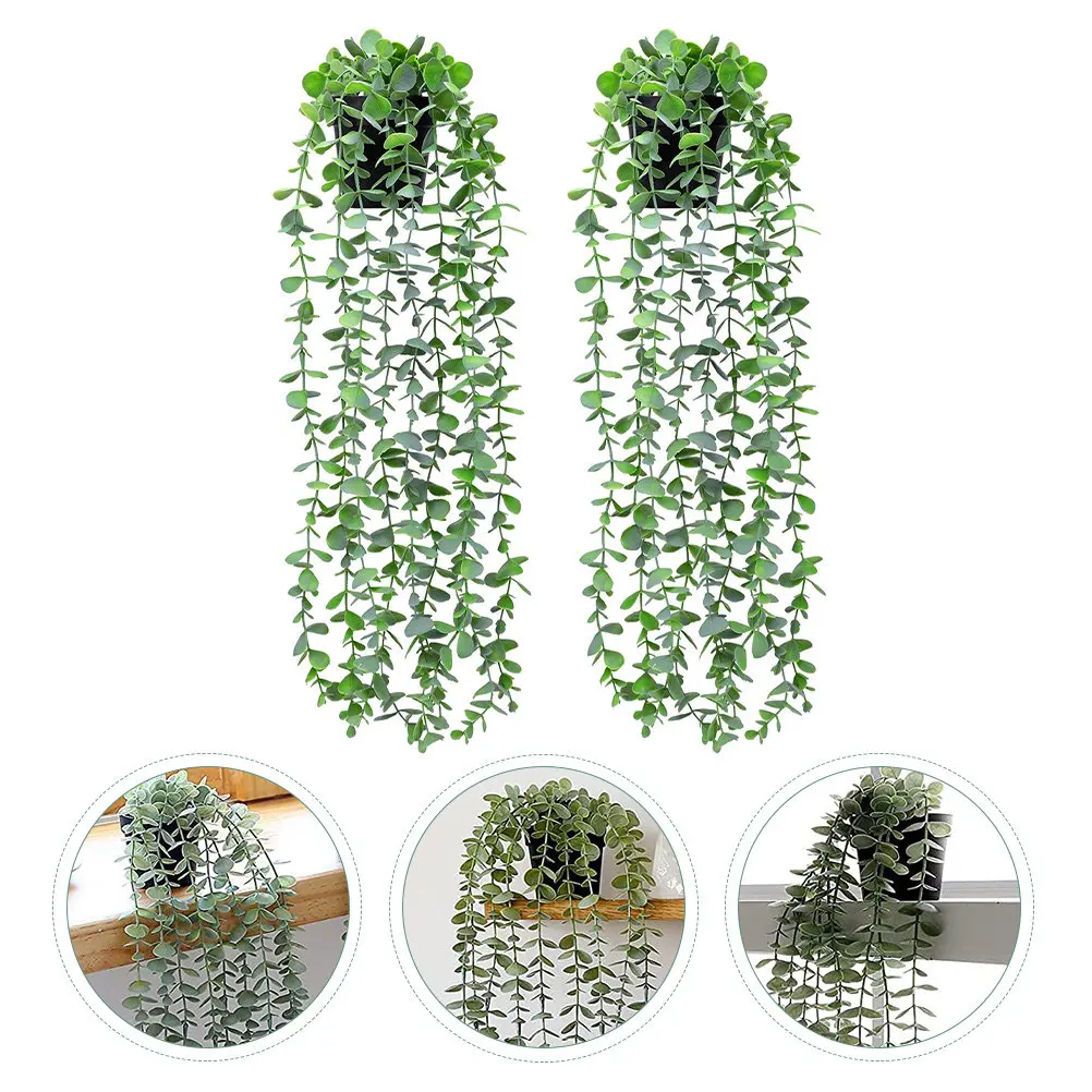 2Pcs Wall-Mounted Lifelike Rattan Plant Pendants Artificial Vine Hanging Decor for Indoor Outdoor Home Office Garden Fence Party
2Pcs Wall-Mounted Lifelike Rattan Plant Pendants Artificial Vine Hanging Decor for Indoor Outdoor Home Office Garden Fence Party