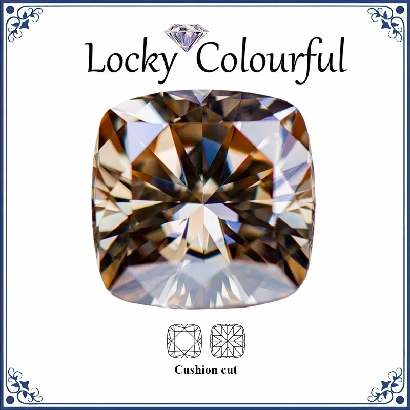 Moissanite Square Cushion Shape Champagne Primary Color Charms Beads VVS1 for DIY Jewelry Making Materials with GRA Certificate
Moissanite Square Cushion Shape Champagne Primary Color Charms Beads VVS1 for DIY Jewelry Making Materials with GRA Certificate
