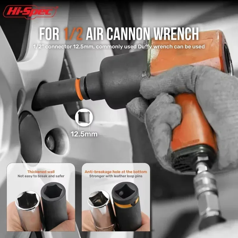 35PCS 1/2" Drive Impact Socket and Nut Driver Set 8-32mm Metric for Pneumatic Air Wrench Automotive Maintenance
35PCS 1/2" Drive Impact Socket and Nut Driver Set 8-32mm Metric for Pneumatic Air Wrench Automotive Maintenance