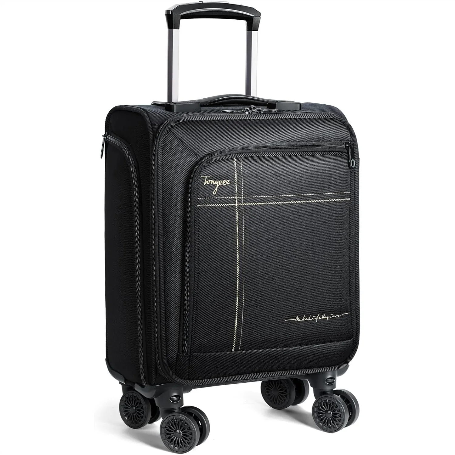 Softside Carry On Luggage 17 Inch Underseat with Removable Spinner Wheels Small Personal Item Suitcase for Travel Business
Softside Carry On Luggage 17 Inch Underseat with Removable Spinner Wheels Small Personal Item Suitcase for Travel Business