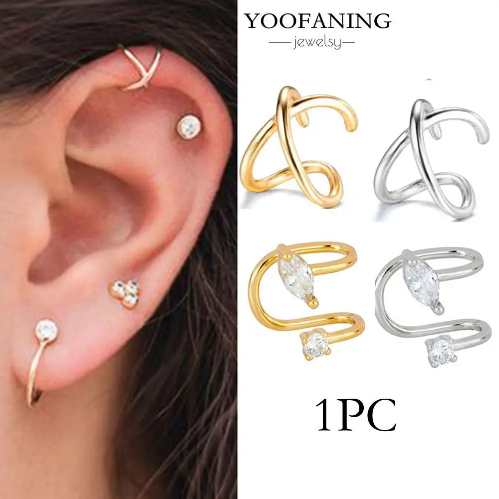 YOOFANING 24K Gold Plated Silver Clip on Earrings Women Simple White/Purple Zircon Earcuff Clip Earring 2026 New Fashion Jewelry
YOOFANING 24K Gold Plated Silver Clip on Earrings Women Simple White/Purple Zircon Earcuff Clip Earring 2026 New Fashion Jewelry