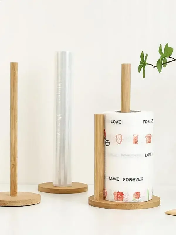 Kitchen Wooden Roll Paper Towel Holder Bathroom Tissue Vertical Stand Disposable Paper Pot Kitchen Toilet Storage Accessories
Kitchen Wooden Roll Paper Towel Holder Bathroom Tissue Vertical Stand Disposable Paper Pot Kitchen Toilet Storage Accessories