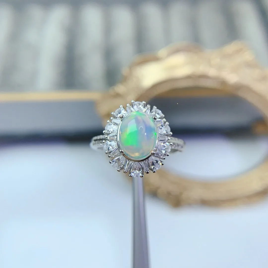 Exquisite Fashionable Designer Natural Opal Ring A Brilliant S925 Sterling Silver Luxury Fashion Statement Perfect Gift
Exquisite Fashionable Designer Natural Opal Ring A Brilliant S925 Sterling Silver Luxury Fashion Statement Perfect Gift