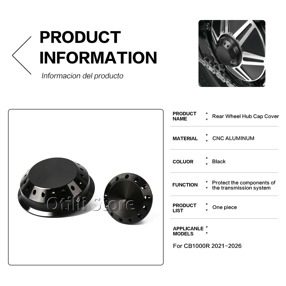 Motorcycle New Accessories Rear Axle Nut Cover Wheel Hub Caps Black For Honda CB 1000R CB 1000 R CB1000R 2021-2026
Motorcycle New Accessories Rear Axle Nut Cover Wheel Hub Caps Black For Honda CB 1000R CB 1000 R CB1000R 2021-2026