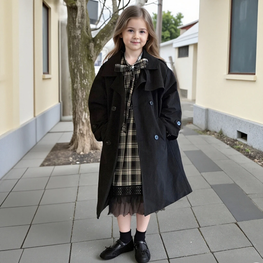 Child Clothing Set Fall Long Windbreaker Trench Coat for Kids Stylish British Style Boys Girls Outerwear Casual Versatile Outfit
Child Clothing Set Fall Long Windbreaker Trench Coat for Kids Stylish British Style Boys Girls Outerwear Casual Versatile Outfit