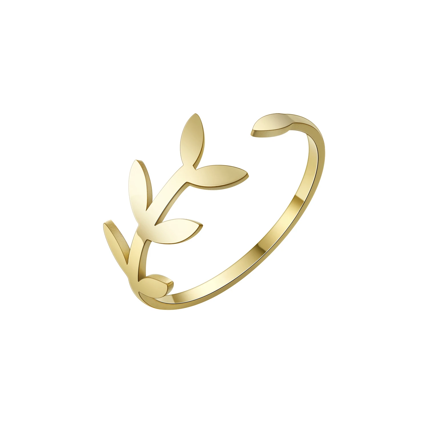 Kkjoy Simple Olive Branch Finger Ring For Women Girl Open Adjustable Ring Stainless Steel Jewelry Anniversary Gift
Kkjoy Simple Olive Branch Finger Ring For Women Girl Open Adjustable Ring Stainless Steel Jewelry Anniversary Gift