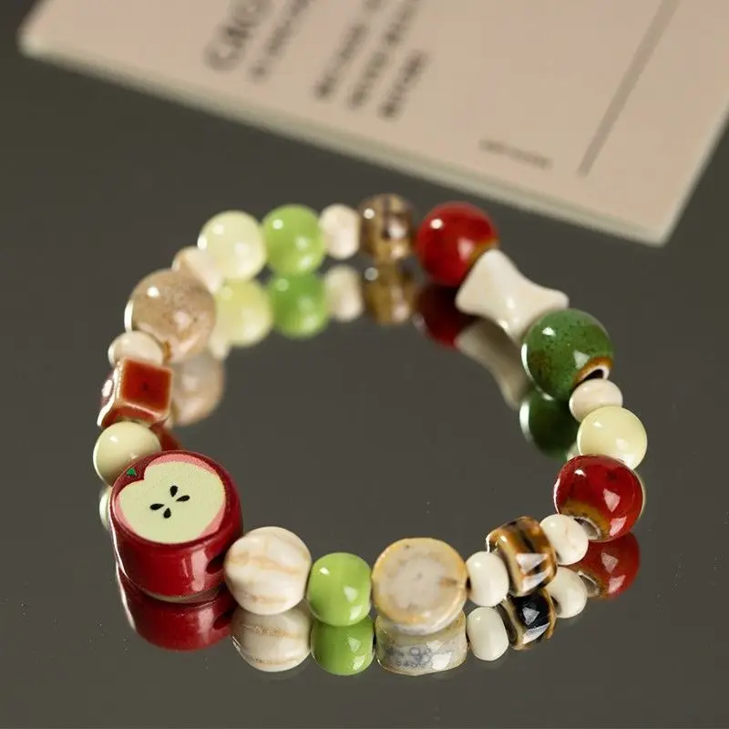Female Bracelet Ceramic Cute Style Apple Pie Style Handmade Student Bracelet Fresh Handmade Decoration
Female Bracelet Ceramic Cute Style Apple Pie Style Handmade Student Bracelet Fresh Handmade Decoration