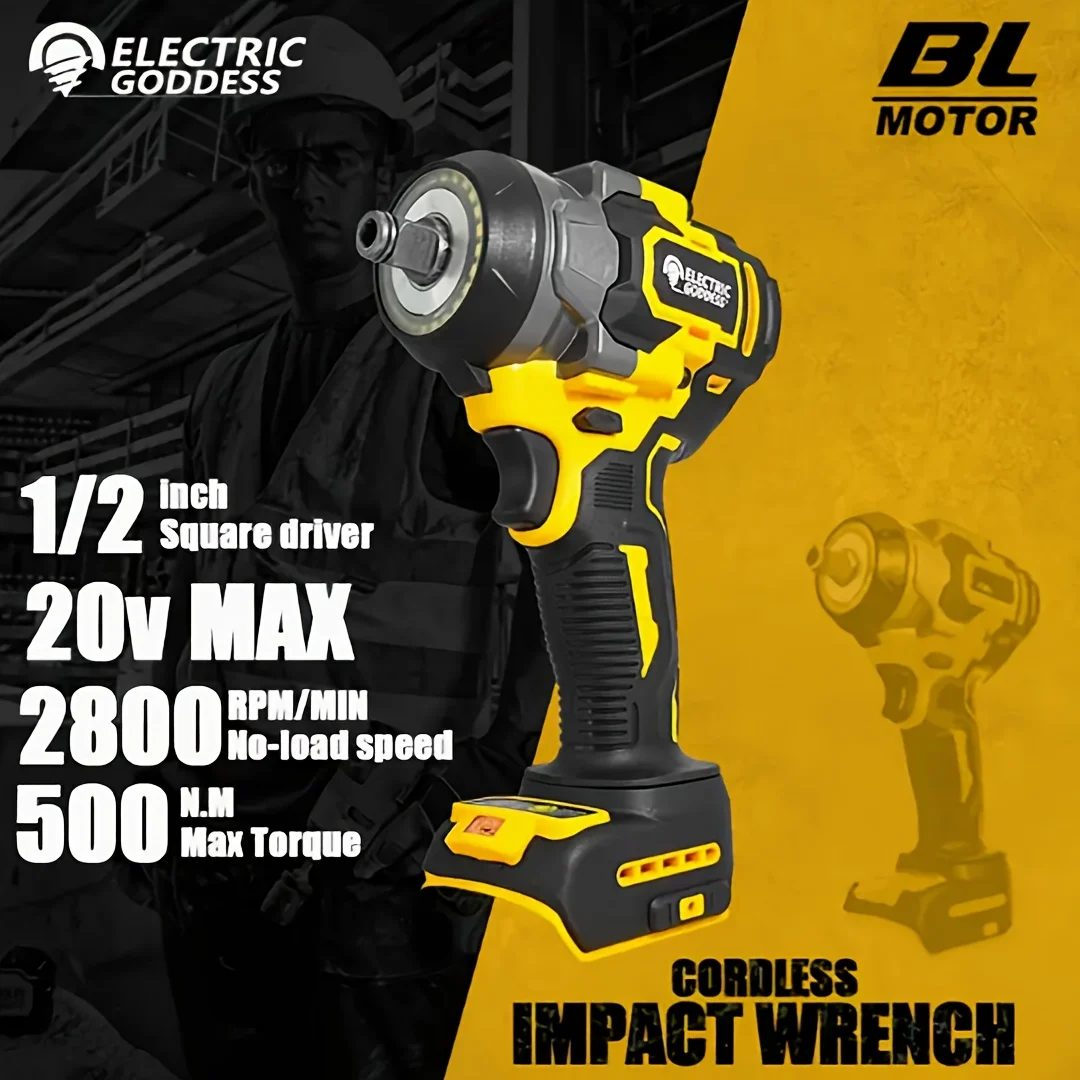 Impact Wrench Tool Set, Selectable 2.0Ah/8.0Ah Battery, for Dewalt 20V Batteries, Maximum Torque 600 Ft-Lbs, Brushless Motor, Easy And Easy to Use, Suitable for Home Improvement, Auto Repair, Etc., The Best Gift
Impact Wrench Tool Set, Selectable 2.0Ah/8.0Ah Battery, for Dewalt 20V Batteries, Maximum Torque 600 Ft-Lbs, Brushless Motor, Easy And Easy to Use, Suitable for Home Improvement, Auto Repair, Etc., The Best Gift