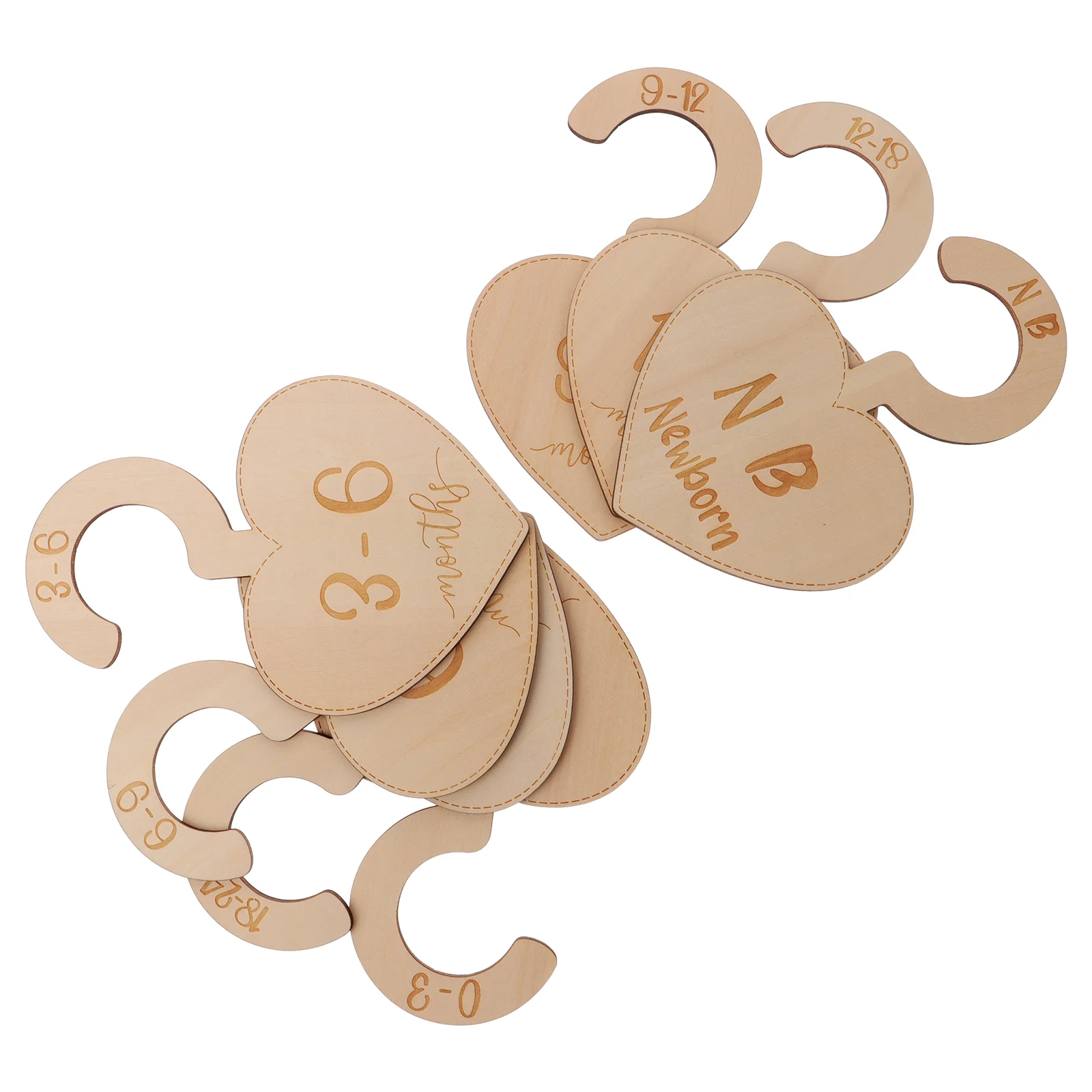 7 Pcs Baby Hanger Size Divider for Wood Wardrobe Dividers Newborn Closet Toys Toddler Clothes Wooden Infant Hangers
7 Pcs Baby Hanger Size Divider for Wood Wardrobe Dividers Newborn Closet Toys Toddler Clothes Wooden Infant Hangers