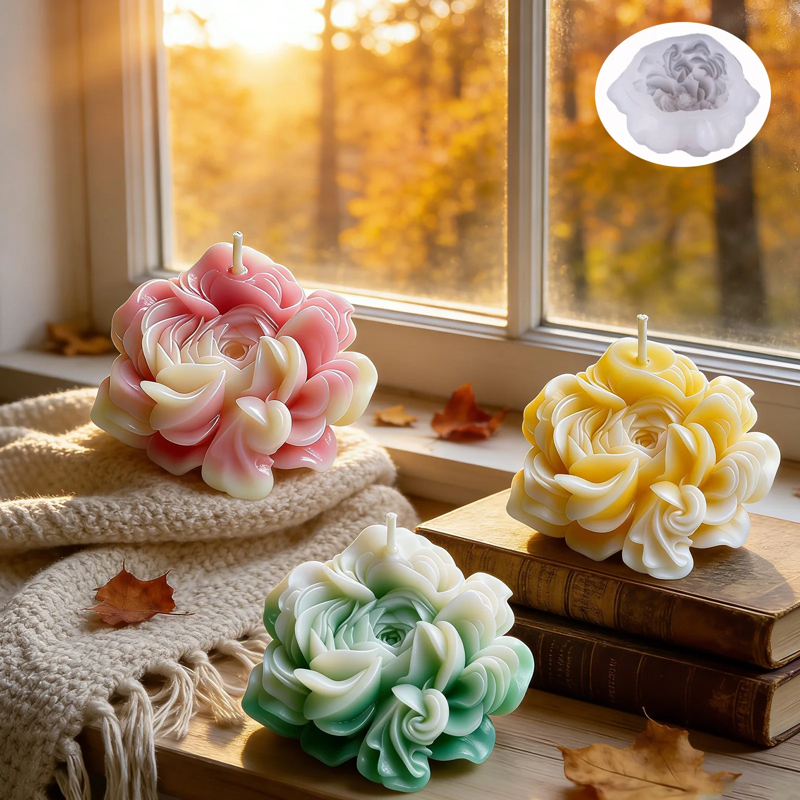 Scented Candle Mold Simulation Silicone Flower Mold Flower Silicone Mold Manual For Home Car Office
Scented Candle Mold Simulation Silicone Flower Mold Flower Silicone Mold Manual For Home Car Office