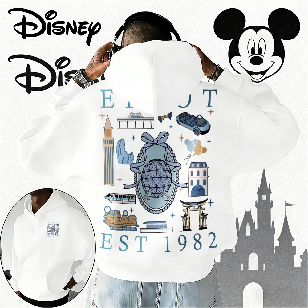 Мужская толстовка с графическим принтом Tokyo Disney Ocean, осень-зима 2026, модная, для активного отдыха, из хлопка, теплая, свободного кроя, повседневная, унисекс
Мужская толстовка с графическим принтом Tokyo Disney Ocean, осень-зима 2026, модная, для активного отдыха, из хлопка, теплая, свободного кроя, повседневная, унисекс