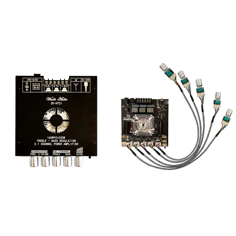 B03B-HT21-3G Third Generation 2.1 Channel Bluetooth Power Amplifier Board TDA7498E Bluetooth Power Amplifier 160Wx2+220W
B03B-HT21-3G Third Generation 2.1 Channel Bluetooth Power Amplifier Board TDA7498E Bluetooth Power Amplifier 160Wx2+220W