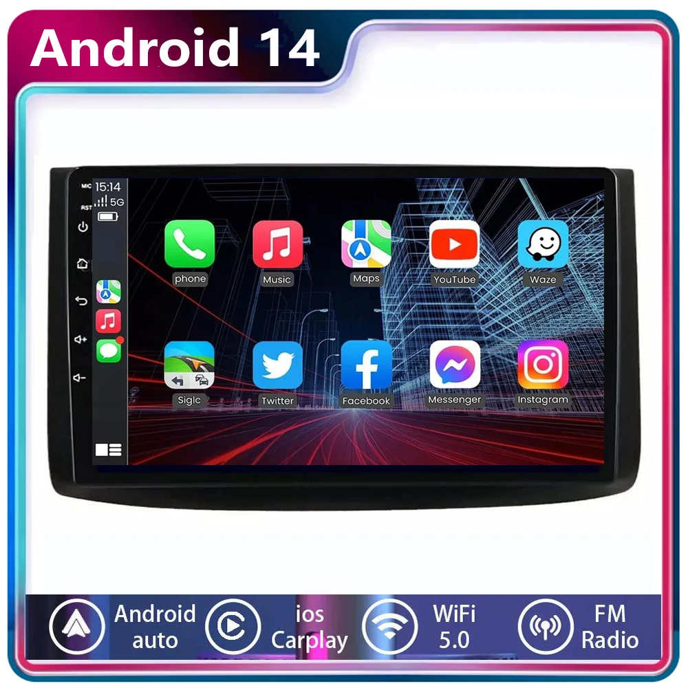 Автомобильный радиоприемник 2Din Android 14.0 для Chevrolet AVEO T250 2006-2011 2012, мультимедийный плеер Carplay, авторадио, стерео головное устройство
Автомобильный радиоприемник 2Din Android 14.0 для Chevrolet AVEO T250 2006-2011 2012, мультимедийный плеер Carplay, авторадио, стерео головное устройство