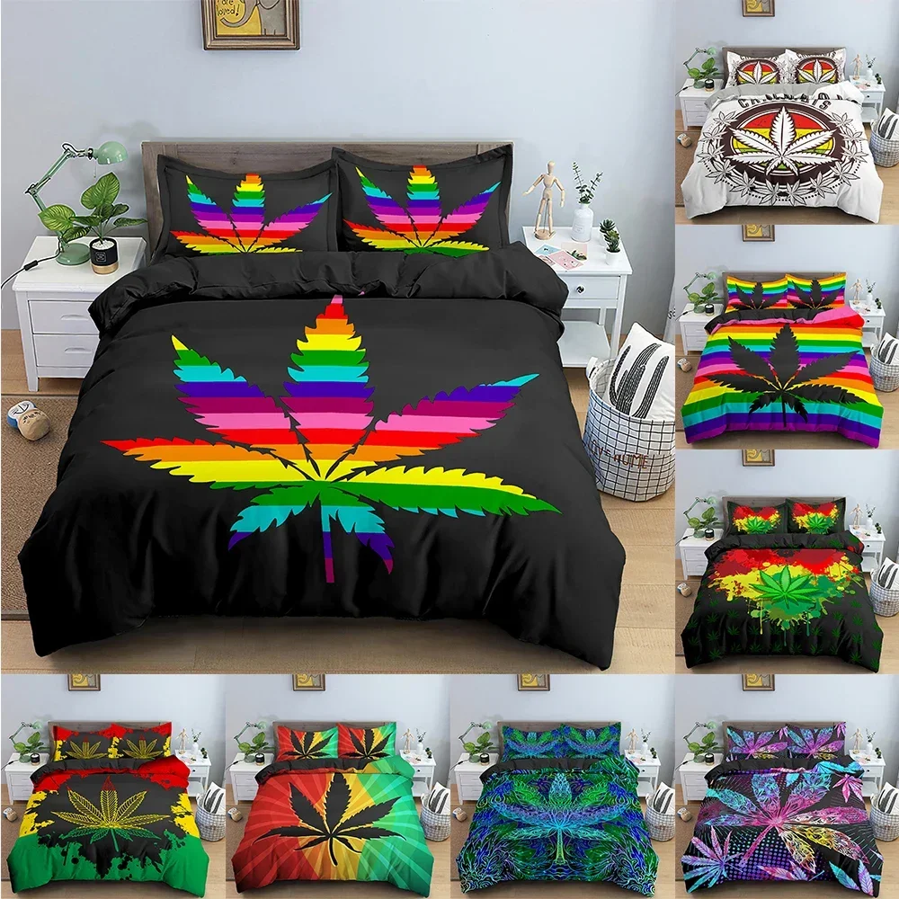Maple Leaf Bedding Set Colorful Leaves Duvet Cover 3D Bedroom Comforter Covers With Pillowcase Single King Home Textile 2/3PCS
Maple Leaf Bedding Set Colorful Leaves Duvet Cover 3D Bedroom Comforter Covers With Pillowcase Single King Home Textile 2/3PCS