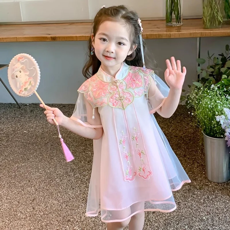 Girls' Cheongsam Dress New ' Hanfu Monsoon Children'S Summer Baby Princess
Girls' Cheongsam Dress New ' Hanfu Monsoon Children'S Summer Baby Princess