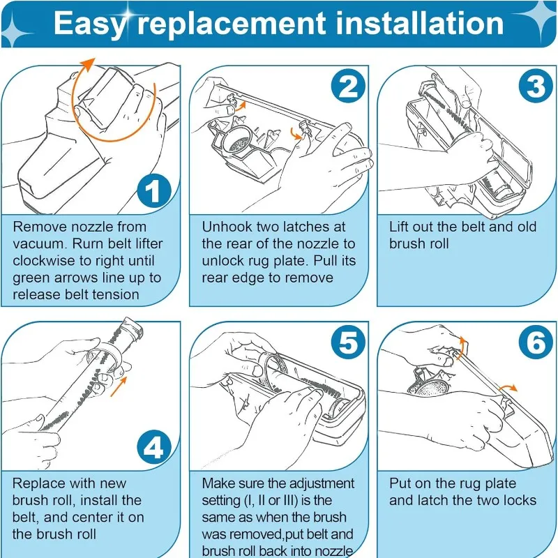 【СОВЕРШЕННО НОВЫЕ】Насадки для запасных частей, роликовая щетка для коромысел G3/G4/G5/G6/Sentria, Ultimate G, Rock Vacuum Cle
【СОВЕРШЕННО НОВЫЕ】Насадки для запасных частей, роликовая щетка для коромысел G3/G4/G5/G6/Sentria, Ultimate G, Rock Vacuum Cle
