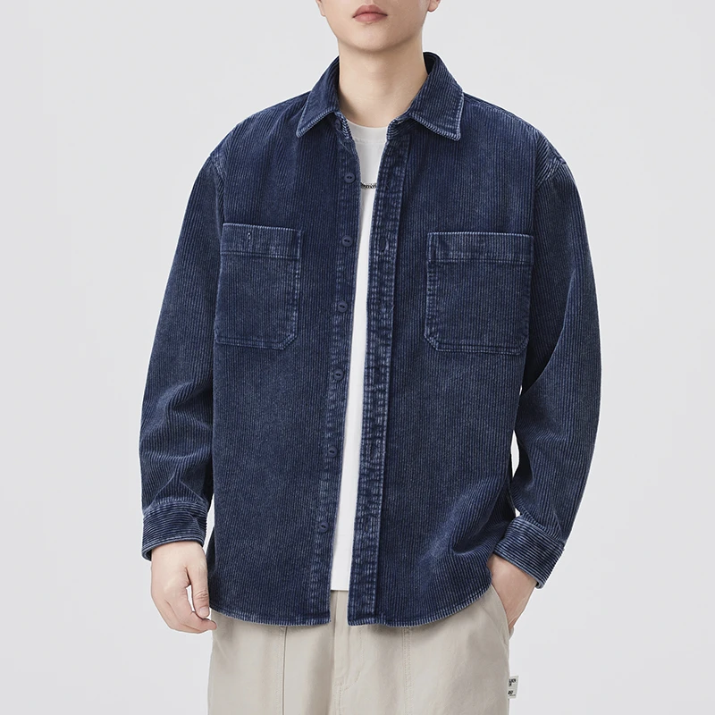 Men Vintage Cotton Corduroy Streetwear Fashion Loose Casual Plus Size Long Sleeve Cargo Shirts Man Outdoor Shirt Blouses
Men Vintage Cotton Corduroy Streetwear Fashion Loose Casual Plus Size Long Sleeve Cargo Shirts Man Outdoor Shirt Blouses