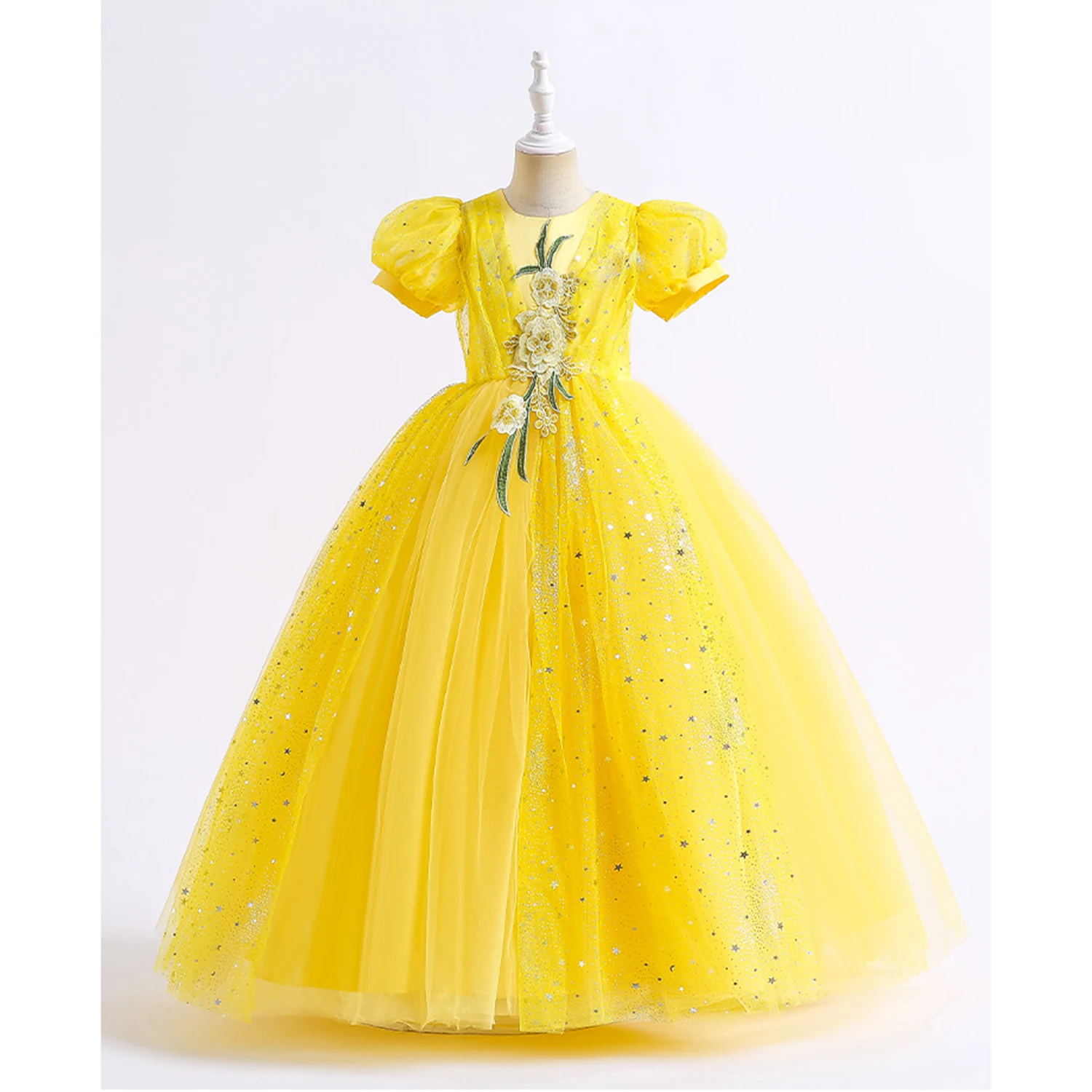 4-12 Years Puff Sleeves Embroidered Wedding Bridesmaid Flower Girl Birthday Party Pageant Dress
4-12 Years Puff Sleeves Embroidered Wedding Bridesmaid Flower Girl Birthday Party Pageant Dress