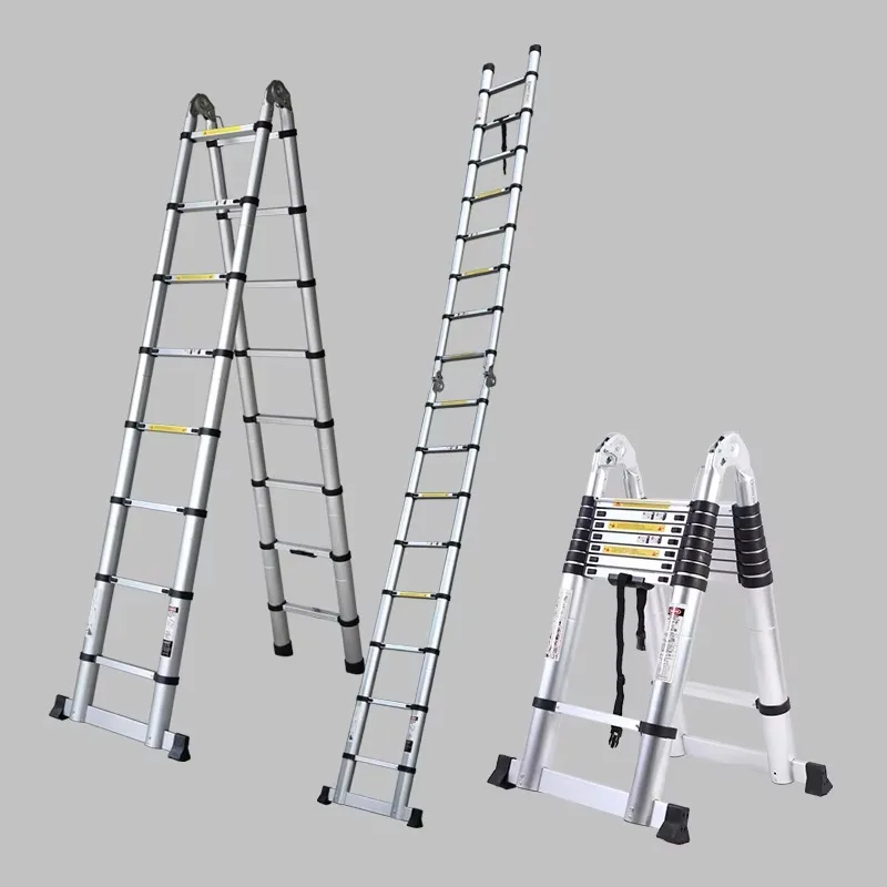 Multipurpose Double Sided Anuminum Telescopic Ladder 2 in 1 Ladder Load 150kgs Building Construction Stairs Foldable Ladder
Multipurpose Double Sided Anuminum Telescopic Ladder 2 in 1 Ladder Load 150kgs Building Construction Stairs Foldable Ladder