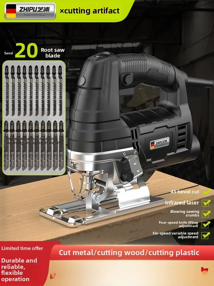 220V Electric Saw Multi Functional Wood Cutting Machine Handheld Mini Jigsaw for Home DIY
220V Electric Saw Multi Functional Wood Cutting Machine Handheld Mini Jigsaw for Home DIY