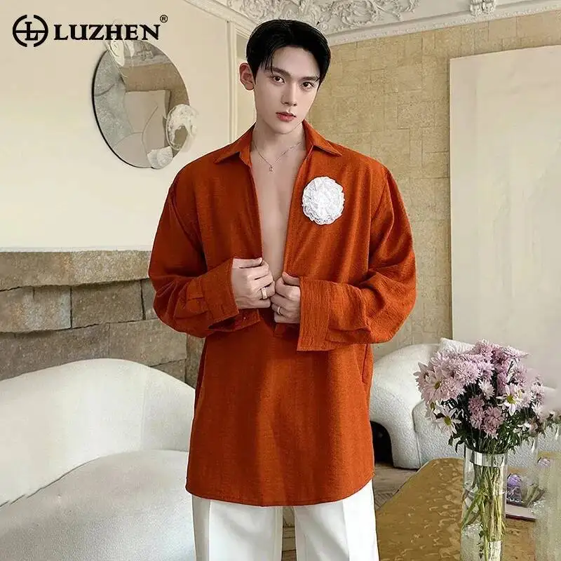 LUZHEN 2026 New Loose Elegant Temperament V Neck Long Sleeve Shirts Pullover Men's Fashion Handsome Casual Male Clothes JY6805
LUZHEN 2026 New Loose Elegant Temperament V Neck Long Sleeve Shirts Pullover Men's Fashion Handsome Casual Male Clothes JY6805