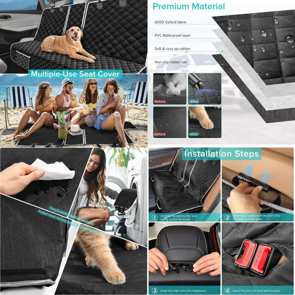 Truck Dog Seat Cover Compatible with Toyota Tundra Sequoia Sienna Back Seat Accessories 2000-2023 2024 2025, Waterproof Car Pet
Truck Dog Seat Cover Compatible with Toyota Tundra Sequoia Sienna Back Seat Accessories 2000-2023 2024 2025, Waterproof Car Pet