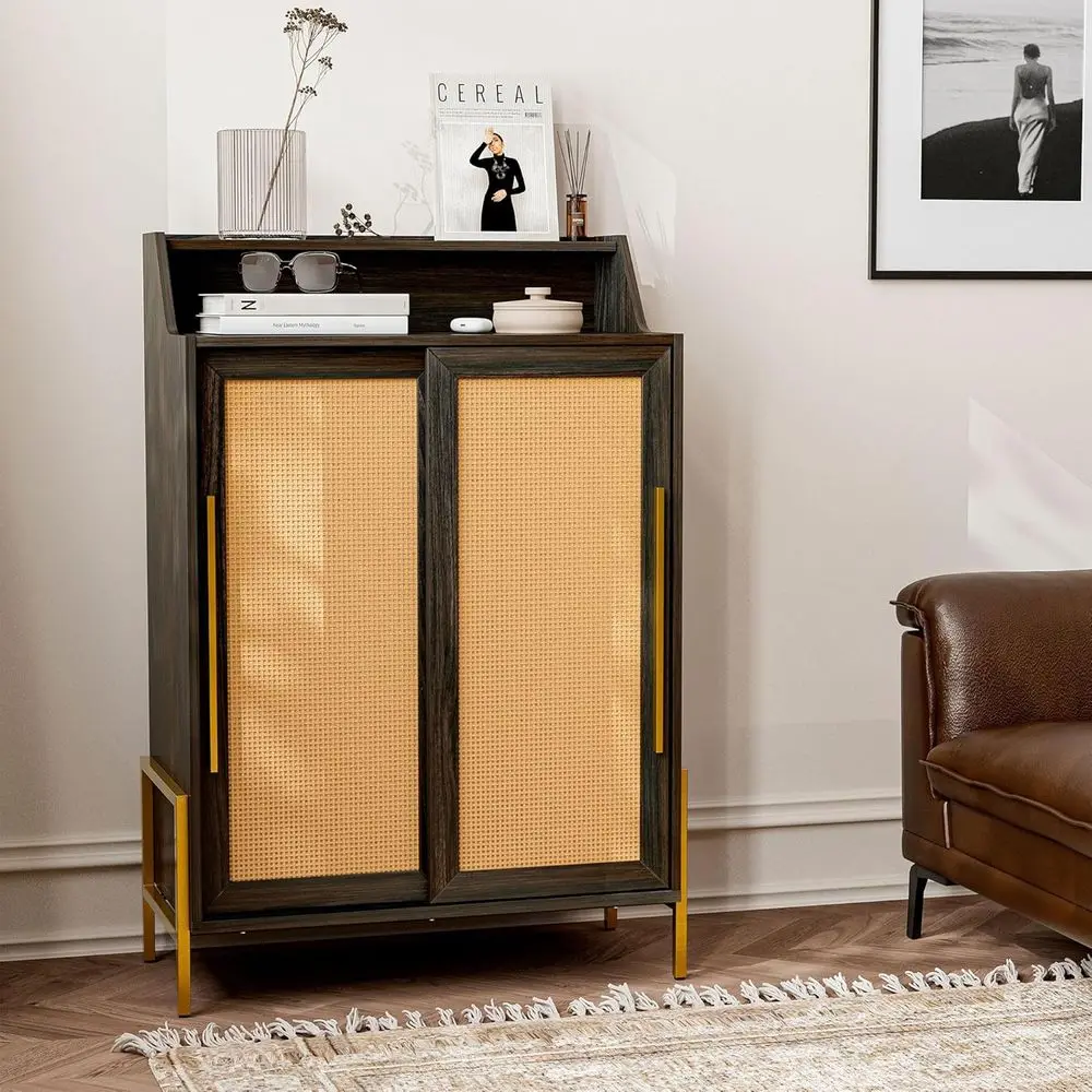 Storage Cabinet, Buet Sideboard with Rattan Sliding Doand Adjustable Shel, Shoe Rack or Entryway, Sideboard Cabinet Accent Cabin
Storage Cabinet, Buet Sideboard with Rattan Sliding Doand Adjustable Shel, Shoe Rack or Entryway, Sideboard Cabinet Accent Cabin