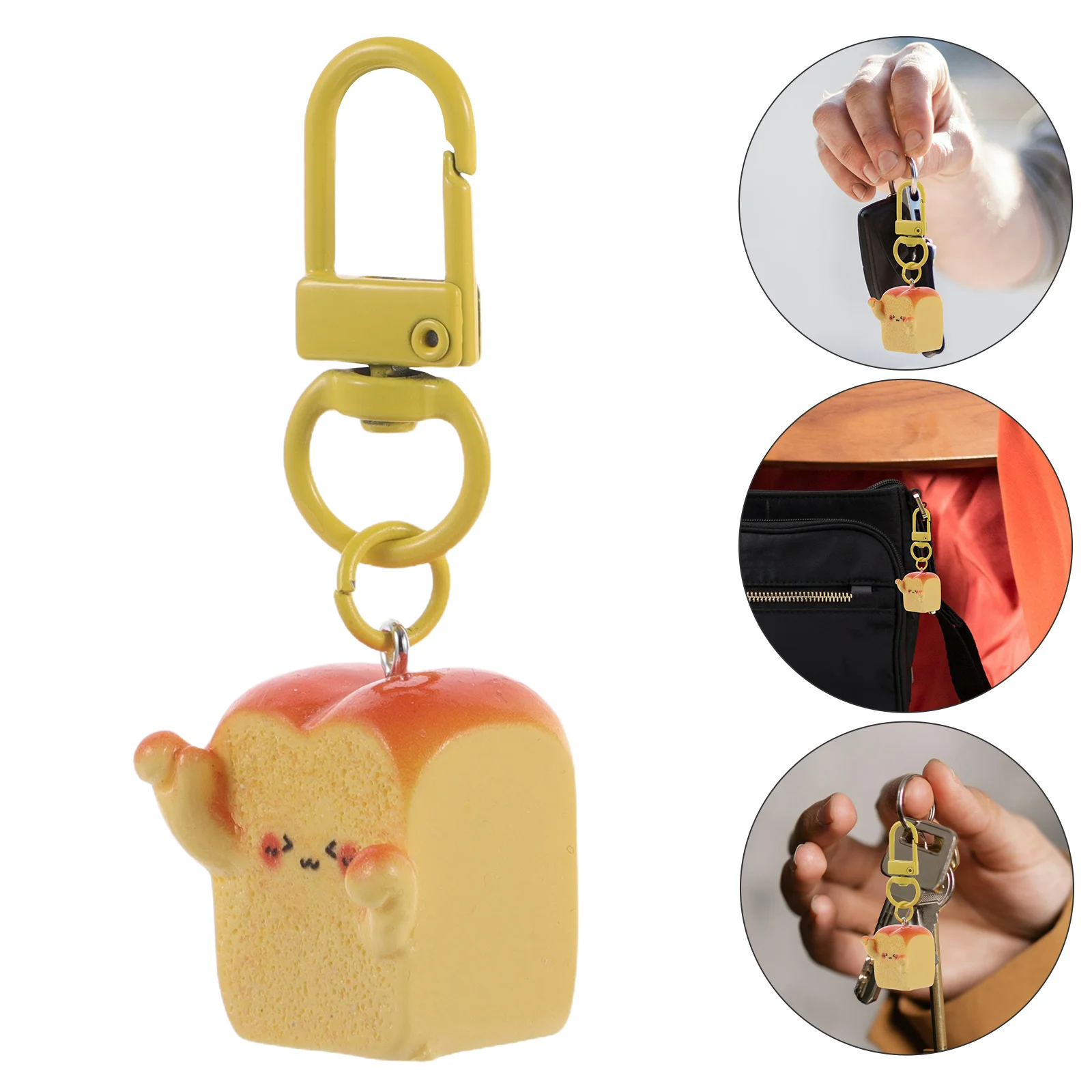 Creative Key Chain Bag Hanging Keychains Simulation Food Car Faux Toast Decor Realistic Fake Charm Resin Stylish
Creative Key Chain Bag Hanging Keychains Simulation Food Car Faux Toast Decor Realistic Fake Charm Resin Stylish