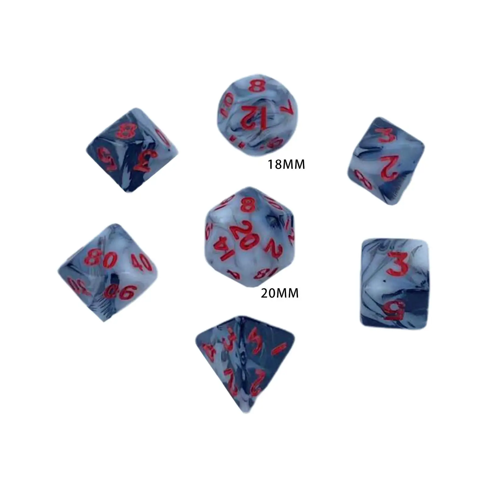7x Acrylic Polyhedron Dices Set, Multicolour Dices, Entertainment Toy
7x Acrylic Polyhedron Dices Set, Multicolour Dices, Entertainment Toy