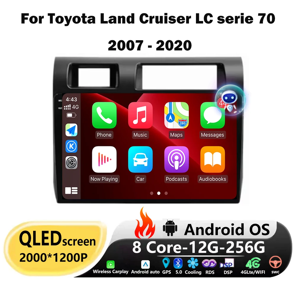 Автомобильный радиоприемник, стерео Android авто для Toyota Land Cruiser LC Серии 70 2007 - 2020 Carplay, GPS-навигатор, плеер, мультимедиа, Wi-Fi
Автомобильный радиоприемник, стерео Android авто для Toyota Land Cruiser LC Серии 70 2007 - 2020 Carplay, GPS-навигатор, плеер, мультимедиа, Wi-Fi