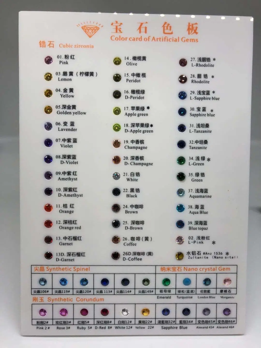 1 шт./лот, цветная карта синтетических драгоценных камней на продажу
1 шт./лот, цветная карта синтетических драгоценных камней на продажу