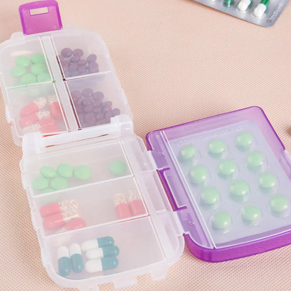 1Pcs Portable Pill Box Three-Layer Folding Plastic Case Purple Travel Medicine Organizer Compact Storage Container
1Pcs Portable Pill Box Three-Layer Folding Plastic Case Purple Travel Medicine Organizer Compact Storage Container