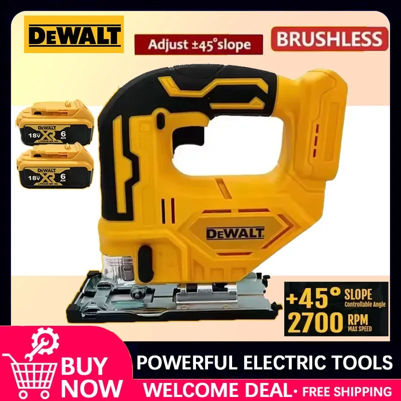 Аккумуляторный бесщеточный лобзик Dewalt 20В, 2700 об/мин, портативный, многофункциональный, регулируемый, для работы по дереву
Аккумуляторный бесщеточный лобзик Dewalt 20В, 2700 об/мин, портативный, многофункциональный, регулируемый, для работы по дереву