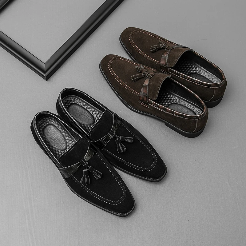 Модные усовершенствованные замшевые легкие мужские удобные высококачественные повседневные слипоны на плоской подошве, мягкие лоферы для вождения
Модные усовершенствованные замшевые легкие мужские удобные высококачественные повседневные слипоны на плоской подошве, мягкие лоферы для вождения