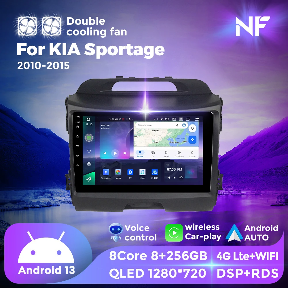 NF Dual Cooling Fan Android All in One For Kia Sportage 3 SL 2010-2016 Car Radio Multimedia Player GPS MAP For Wireless Carplay
NF Dual Cooling Fan Android All in One For Kia Sportage 3 SL 2010-2016 Car Radio Multimedia Player GPS MAP For Wireless Carplay