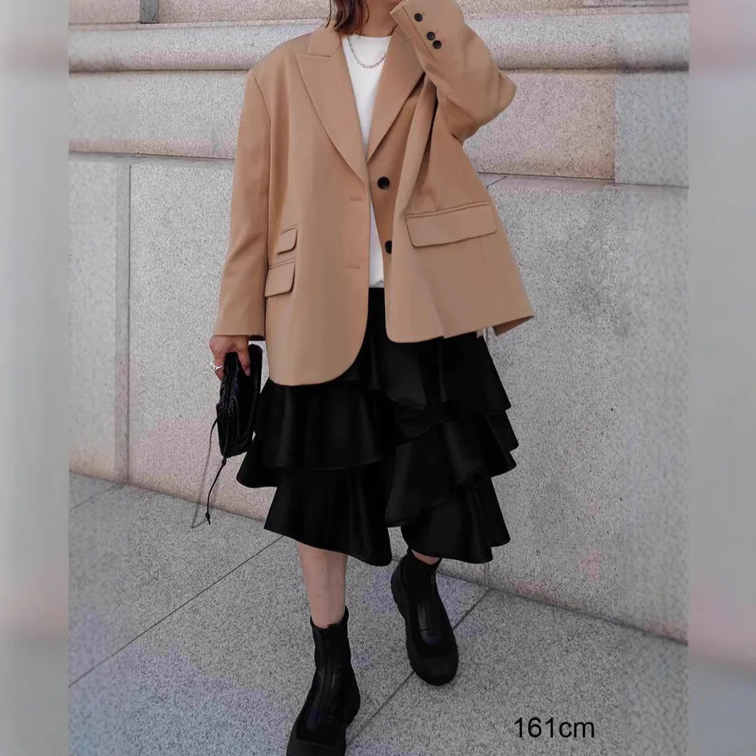 Gagarich 2025 Spring Japanese Fashion Irregular Splicing Show Thin Pony Black Half Length Skirt Elegant Versatile Short Skirts
Gagarich 2025 Spring Japanese Fashion Irregular Splicing Show Thin Pony Black Half Length Skirt Elegant Versatile Short Skirts