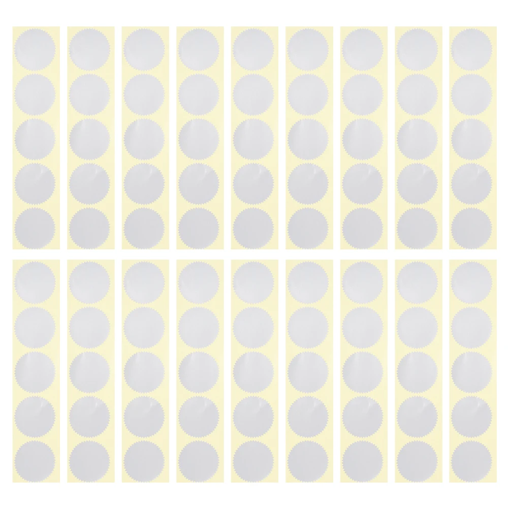 200pcs Blank Round Stickers 5cm Serrated Edge Tamper Proof Seals for Notary Certificate Awards Embossing Ideal
200pcs Blank Round Stickers 5cm Serrated Edge Tamper Proof Seals for Notary Certificate Awards Embossing Ideal
