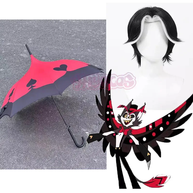 Husk Cosplay Costume Husk Umbrella Hazbin Cosplay Hotel Red Black Heart Umbrella Halloween Party Husk Long Handle Umbrella Prop
Husk Cosplay Costume Husk Umbrella Hazbin Cosplay Hotel Red Black Heart Umbrella Halloween Party Husk Long Handle Umbrella Prop