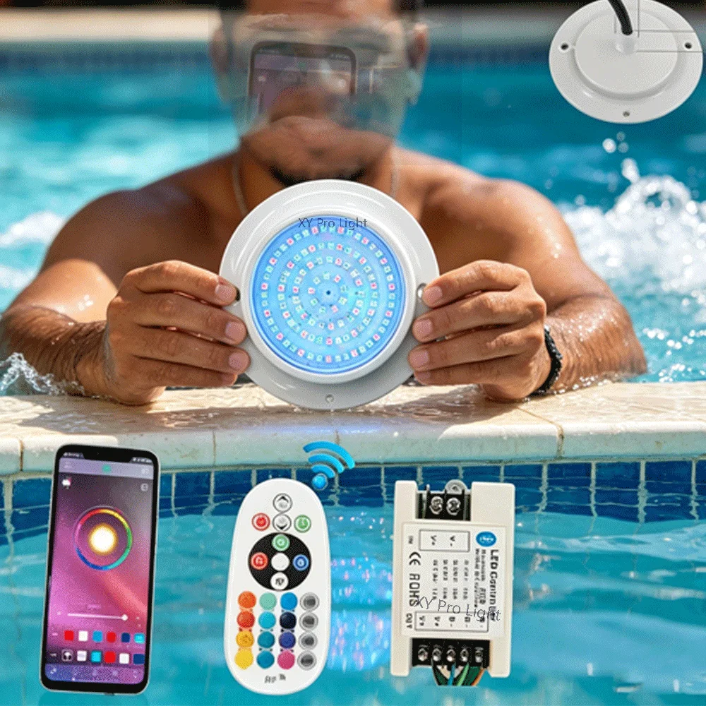 DC12V 12W RGB LED Pool Light Bluetooth APP Control Outdoor/Indoor Underwater Scenes,Fountains,Landscapes-Piscina Luz Spotlights
DC12V 12W RGB LED Pool Light Bluetooth APP Control Outdoor/Indoor Underwater Scenes,Fountains,Landscapes-Piscina Luz Spotlights