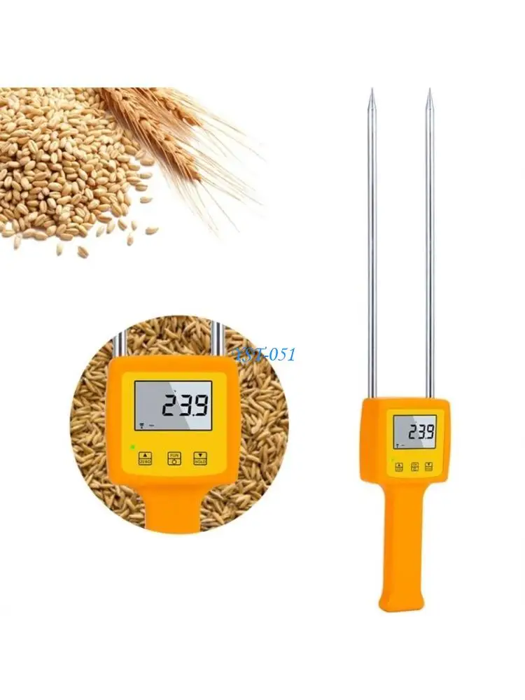 E15A Grains Moisture Tester Large Display Grains Humidity Meter Digital Grains Meter Double Probes for Wheat Corn Bean Peanut
E15A Grains Moisture Tester Large Display Grains Humidity Meter Digital Grains Meter Double Probes for Wheat Corn Bean Peanut