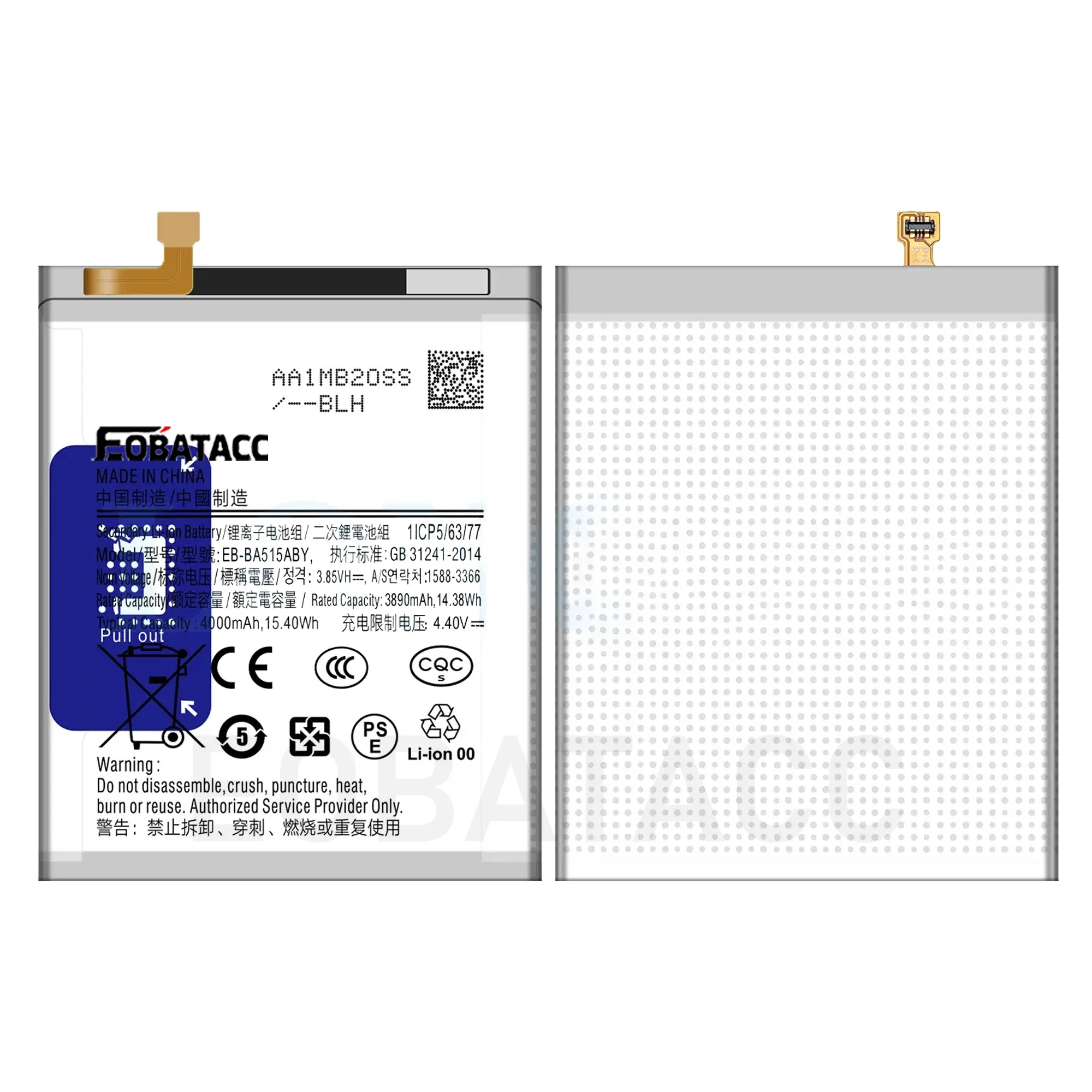 2025 Years EOBATACC New EB-BA515ABY 4000mAh Replacement Battery For Samsung Galaxy A51 SM-A515 SM-A515F/DSM Batteries
2025 Years EOBATACC New EB-BA515ABY 4000mAh Replacement Battery For Samsung Galaxy A51 SM-A515 SM-A515F/DSM Batteries
