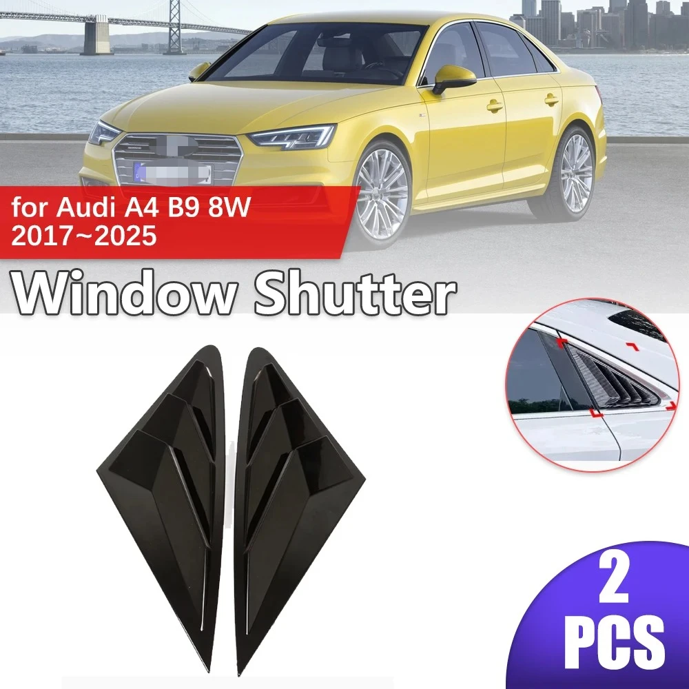 2pcs For Audi A4 B9 8W 2017~2025 2018 2019 Carbon Fiber Rear Side Window ABS Louvers Triangular Sticker Accessories Car Shutter
2pcs For Audi A4 B9 8W 2017~2025 2018 2019 Carbon Fiber Rear Side Window ABS Louvers Triangular Sticker Accessories Car Shutter
